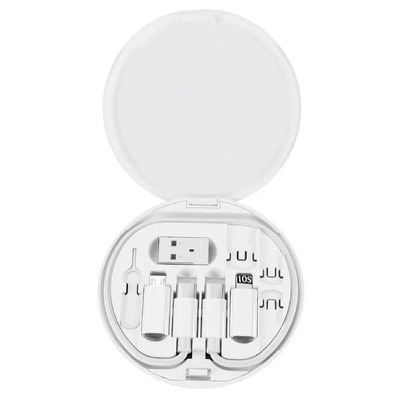 Multi USB Type C to C 60W Charging Adapter Cable Kit USB C to Lighting Conversion Set USB a & Type C to Micro/Type C/Lighting