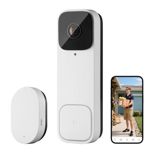 2K video doorbell camera, front view